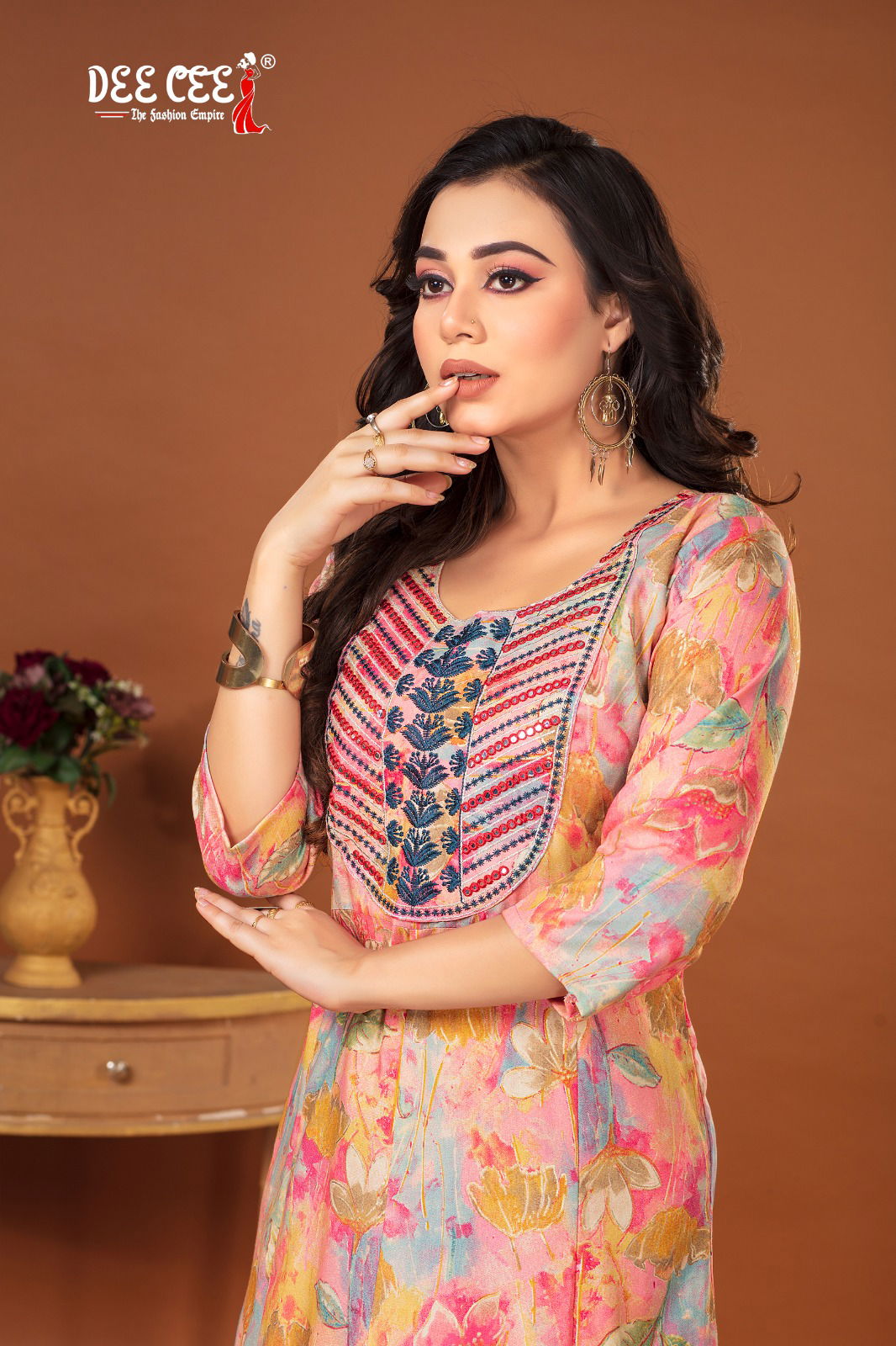 Kairavi By Dee Cee Rayon Foil Printed Anarkali Kurtis Wholesale Clothing Suppliers In India